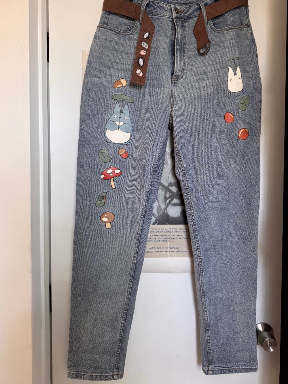 Her Universe Studio Ghibli Totoro Belted Mom Jeans